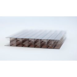   Bronz színű üregkamrás polikarbonát 2UV 16 mm (2100x3000)
