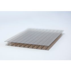   Bronz színű üregkamrás polikarbonát 2UV 10 mm (1250x6000)